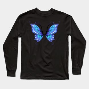 Glowing butterfly wings ( Blue wings ) Long Sleeve T-Shirt